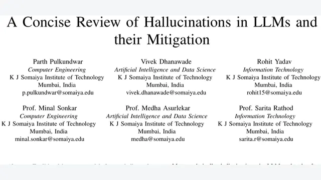 A Concise Review of Hallucinations in LLMs and their Mitigation