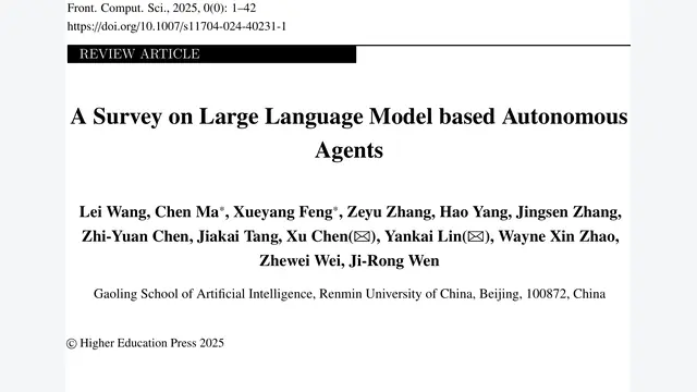 A Survey on Large Language Model based Autonomous Agents