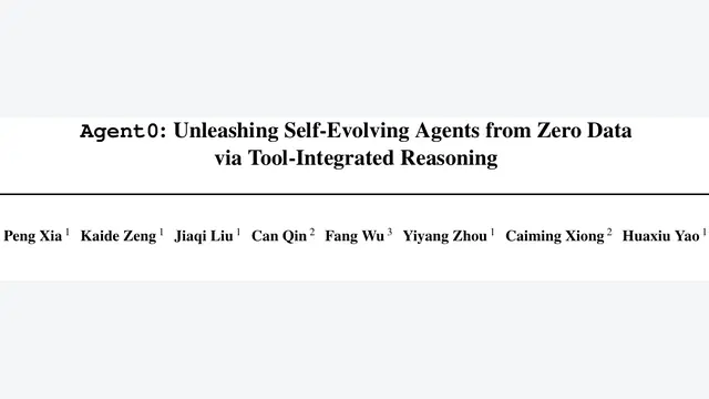 Agent0: Unleashing Self-Evolving Agents from Zero Data via Tool-Integrated Reasoning