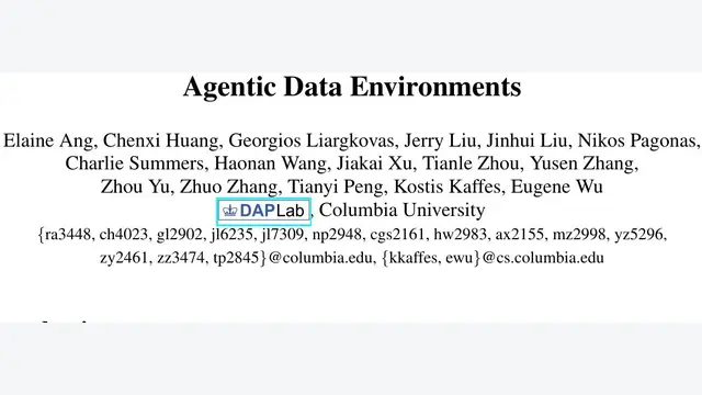 Agentic Data Environments：哥大打造AI安全底座，AIM准确率提升49.8%