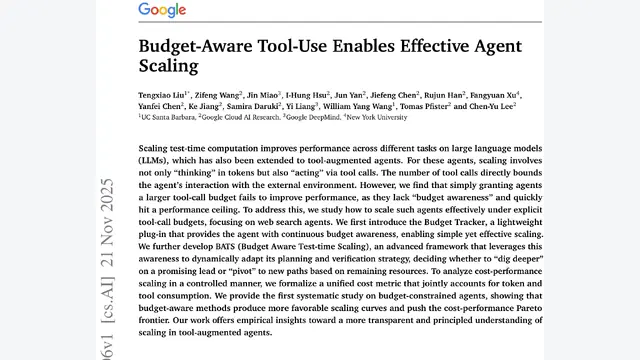 Budget-Aware Tool-Use Enables Effective Agent Scaling