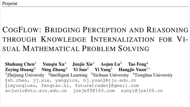 CogFlow: Bridging Perception and Reasoning through Knowledge Internalization for Visual Mathematical Problem Solving