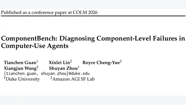 ComponentBench：97种UI组件全面诊断，GPT-5 mini成功率骤降34%！