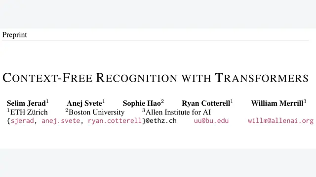 Context-Free Recognition with Transformers