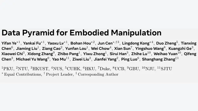 具身操作最新综述！五层数据金字塔与大模型训练配方全景解析