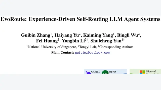 EvoRoute: Experience-Driven Self-Routing LLM Agent Systems