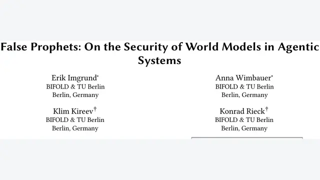 世界模型靠不住：TU Berlin 团队证实 Agent 模拟器误判率高达 95%