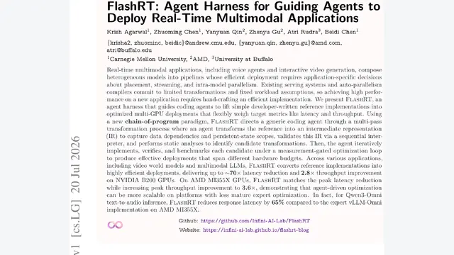 FlashRT：引导Coding Agent重写多模态部署，延迟最高降低70倍