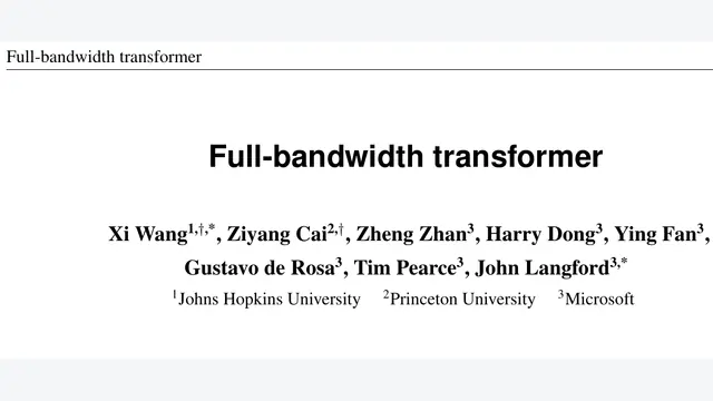 Full-bandwidth Transformer：打通隐状态，近零开销追平1.5倍数据