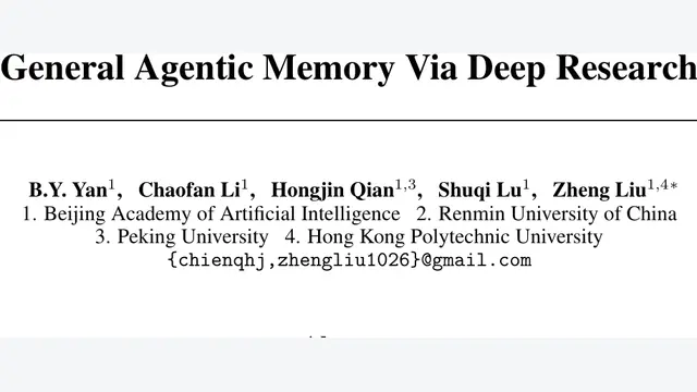 General Agentic Memory Via Deep Research