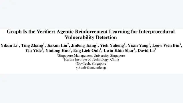 VulAgentRL：以代码图为验证器，7B模型跨过程漏洞检测超越Opus