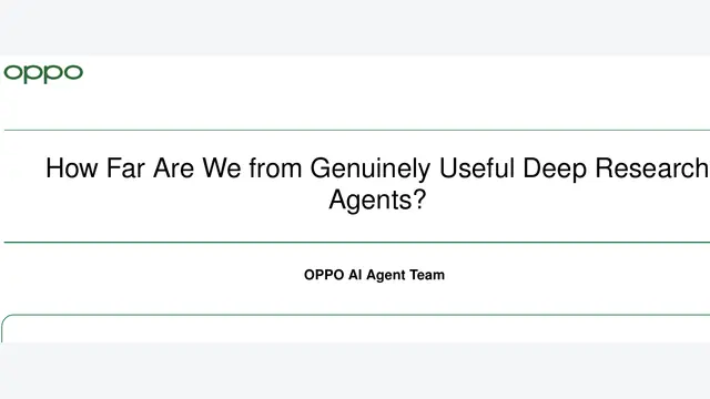 How Far Are We from Genuinely Useful Deep Research Agents?