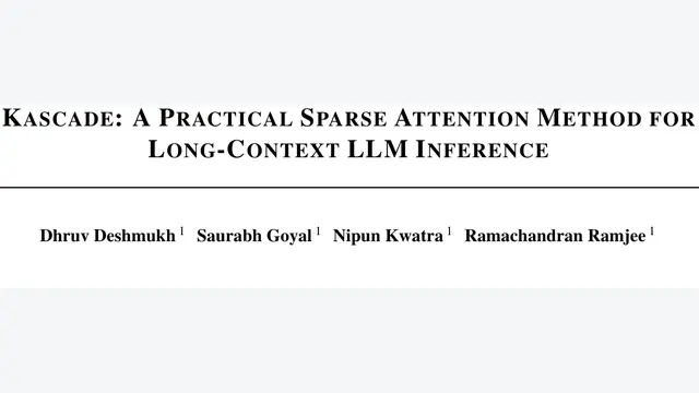 Kascade: A Practical Sparse Attention Method for Long-Context LLM Inference