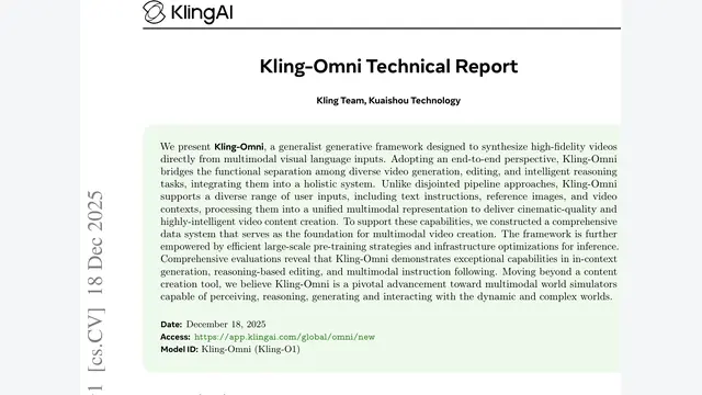 Kling-Omni Technical Report