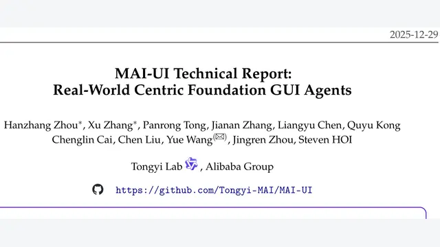 MAI-UI Technical Report: Real-World Centric Foundation GUI Agents