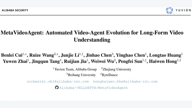 MetaVideoAgent：让长视频智能体自主进化代码，准确率提升13个百分点