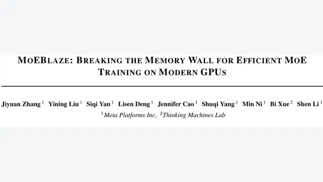 MoEBlaze: Breaking the Memory Wall for Efficient MoE Training on Modern GPUs