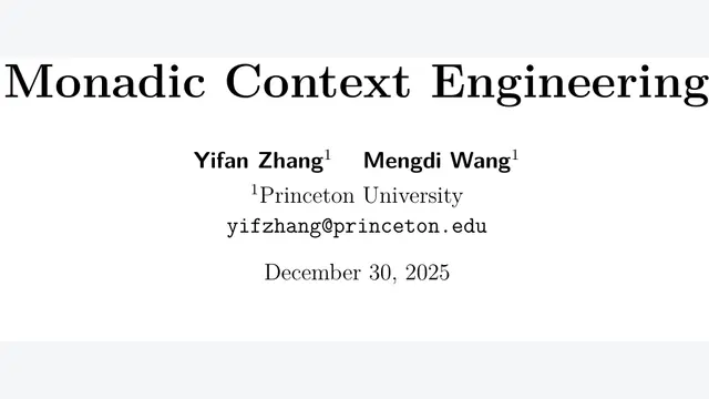 Monadic Context Engineering
