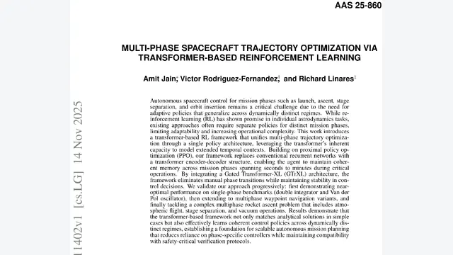 Multi-Phase Spacecraft Trajectory Optimization via Transformer-Based Reinforcement Learning