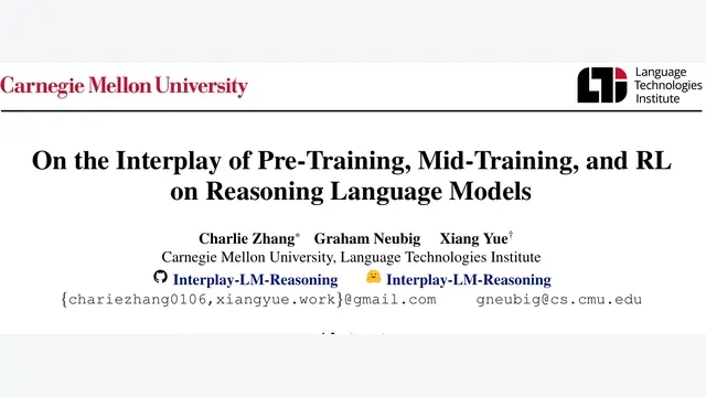 On the Interplay of Pre-Training, Mid-Training, and RL on Reasoning Language Models