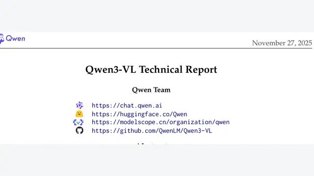 Qwen3-VL Technical Report