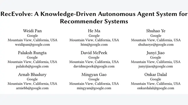RecEvolve：Google让Agent接管模型迭代，NDCG提升20%还学会了刷分
