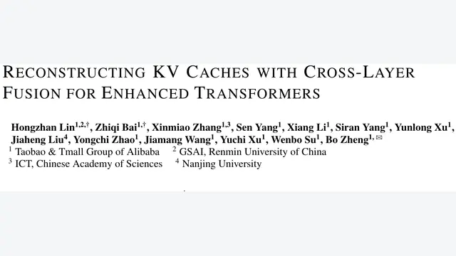 Reconstructing KV Caches with Cross-layer Fusion For Enhanced Transformers