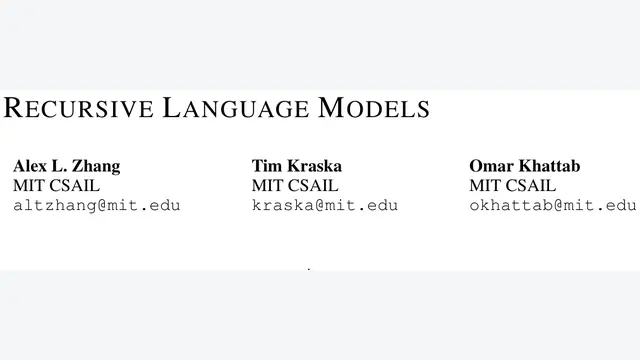 Recursive Language Models