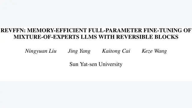 RevFFN: Memory-Efficient Full-Parameter Fine-Tuning of Mixture-of-Experts LLMs with Reversible Blocks
