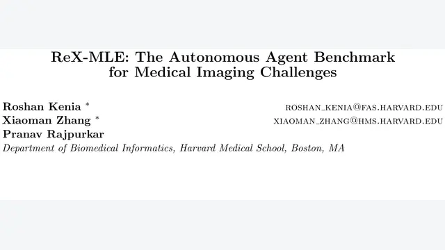ReX-MLE: The Autonomous Agent Benchmark for Medical Imaging Challenges