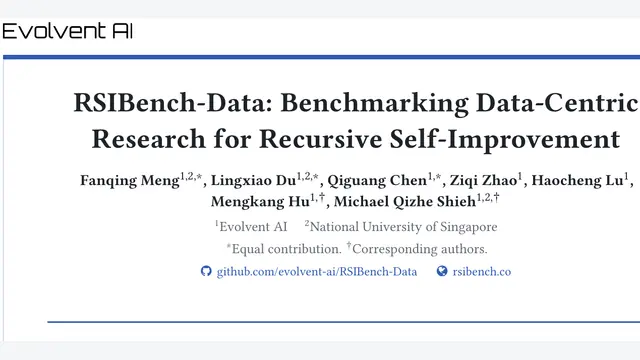 RSIBench-Data：大模型自主搞数据科研，58%能突破但78%越改越差