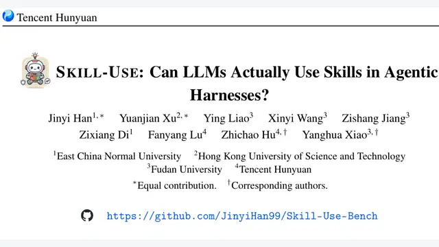 Skill-Use：给大模型装上技能库，为何最高分只有0.61？