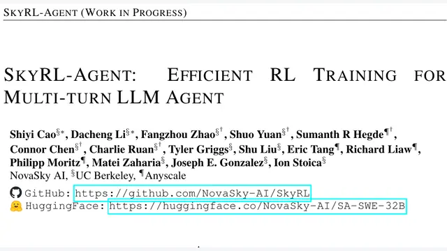 SkyRL-Agent: Efficient RL Training for Multi-turn LLM Agent