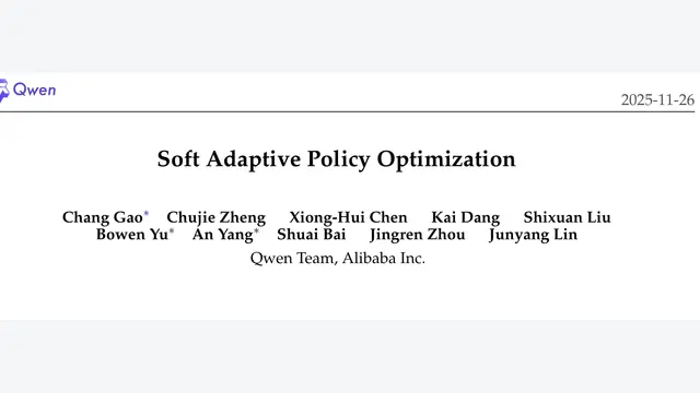 Soft Adaptive Policy Optimization