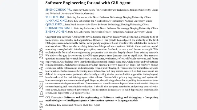 GUI Agent最新综述！南大等剖析336篇文献：从单步模型到闭环软件工程