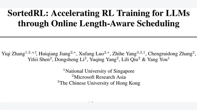 SortedRL: Accelerating RL Training for LLMs through Online Length-Aware Scheduling
