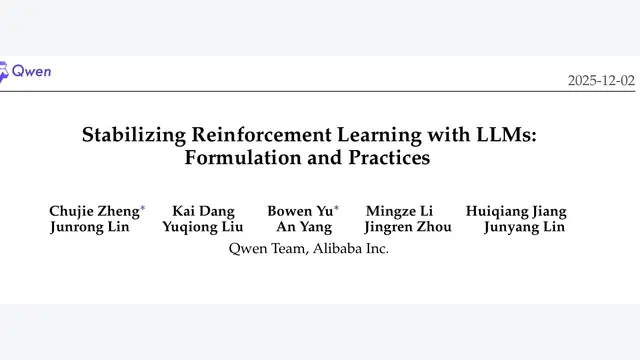 Stabilizing Reinforcement Learning with LLMs: Formulation and Practices