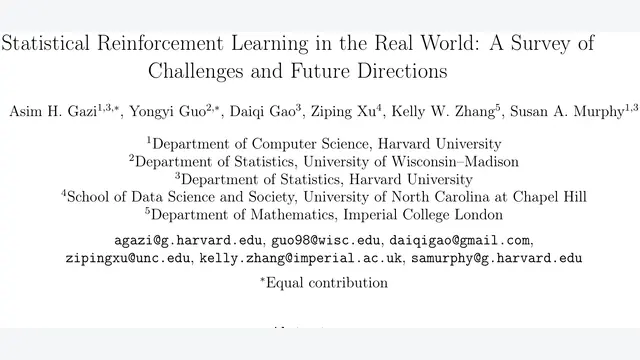 Statistical Reinforcement Learning in the Real World: A Survey of Challenges and Future Directions