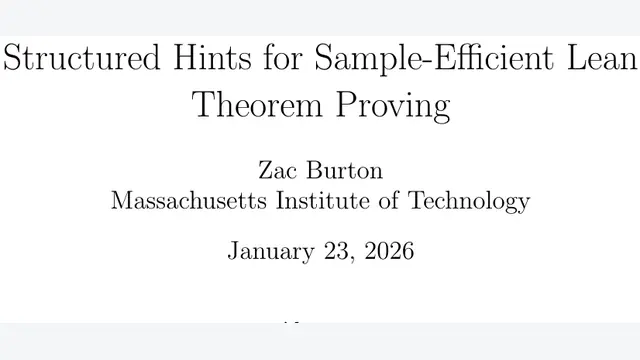 Structured Hints for Sample-Efficient Lean Theorem Proving