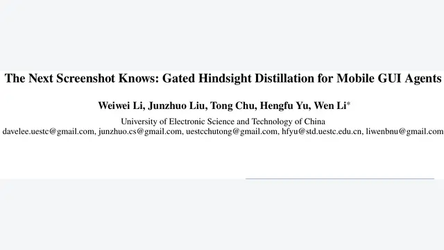 不是盲猜而是看懂后果：GHD用下一张截图后视蒸馏突破手机Agent