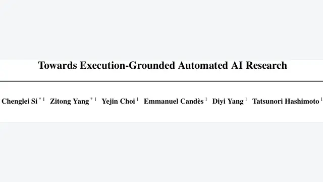 Towards Execution-Grounded Automated AI Research