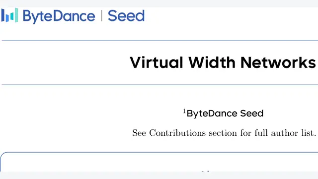 Virtual Width Networks