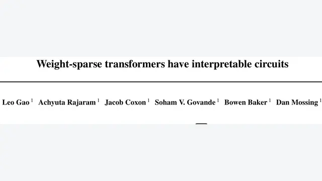 Weight-sparse transformers have interpretable circuits