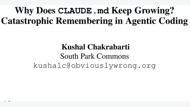 CLAUDE.md暴增226%：灾难性记忆让指令不敢删，注释来破局