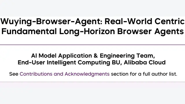 Wuying-Browser-Agent：结合课程微调与在线RL，长序列网页控制WebVoyager达80.6%！
