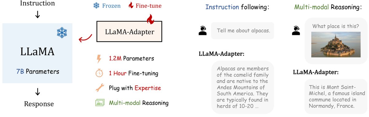 图1:LLaMA-Adapter的特点