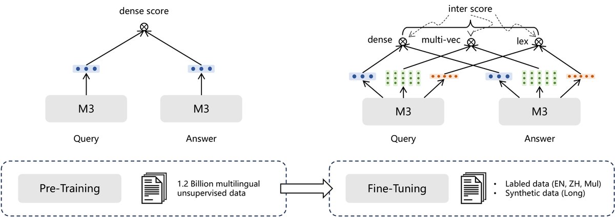 M3-Embedding的多阶段训练过程与自知识蒸馏
