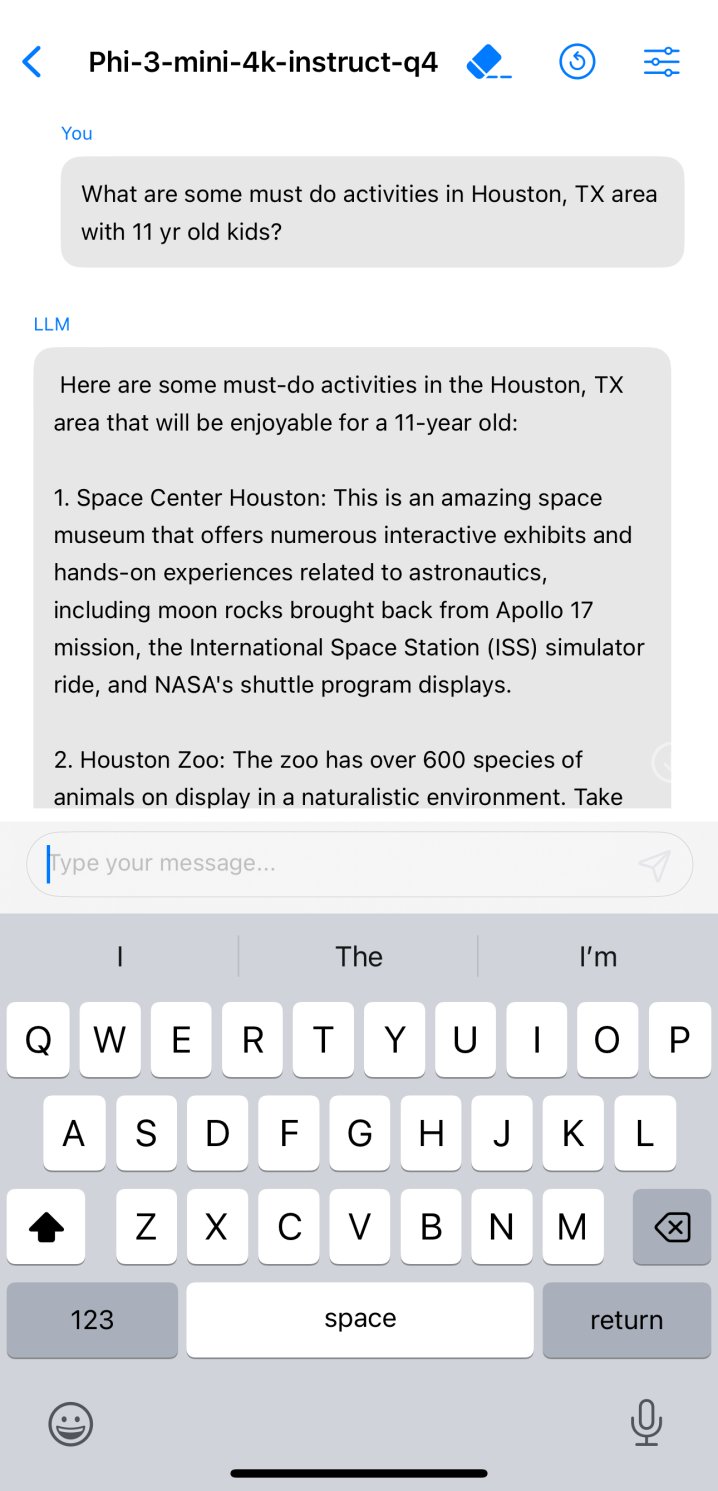 phi-3-mini在手机上运行