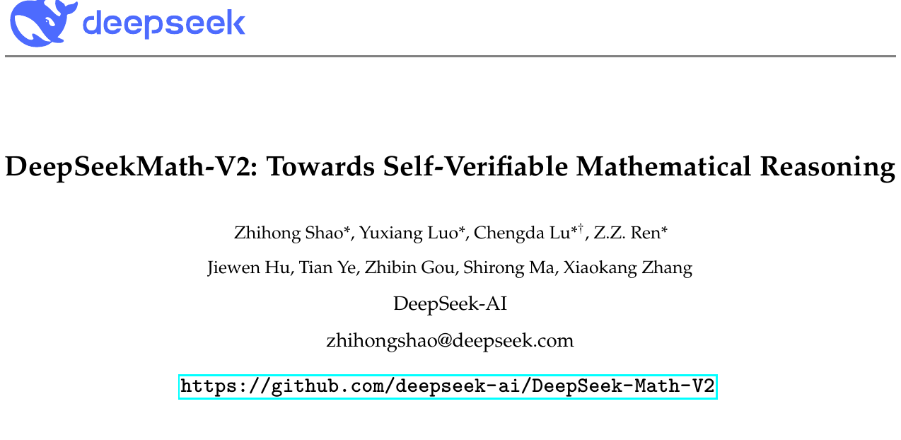 普特南118分超人类！DeepSeekMath-V2：AI如何学会“自我审日志”？ 图示