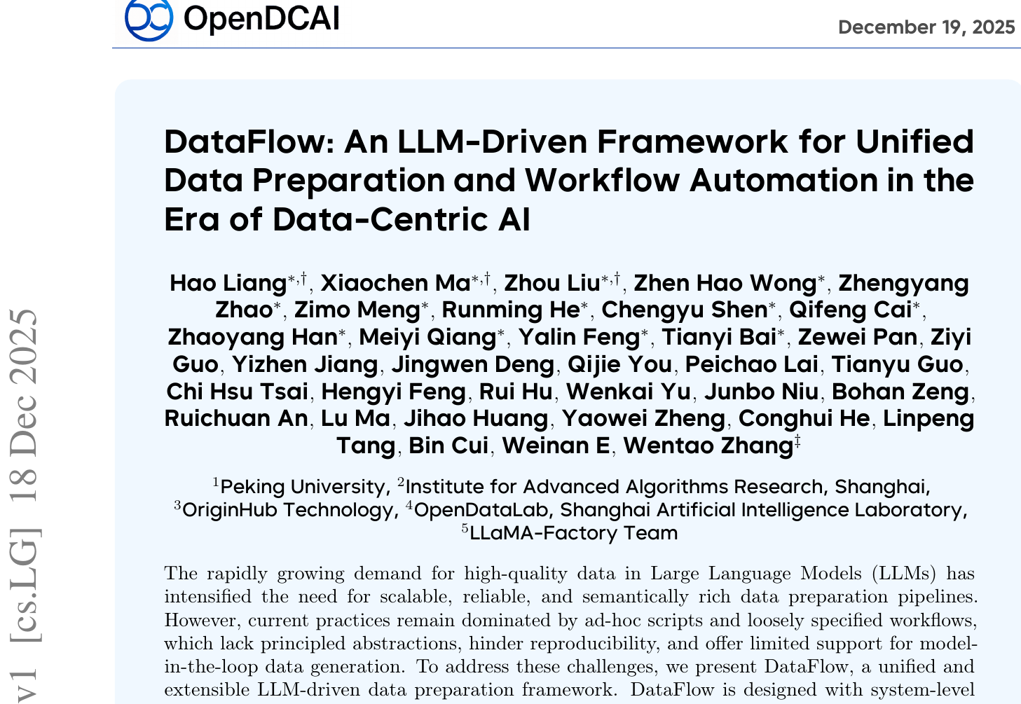 1万条顶100万条！北大DataFlow：像写PyTorch一样搞定大模型数据 图示